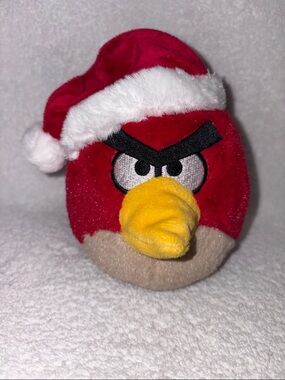 Angry Birds Red w/ Santa Hat Christmas Plush Commonwealth
